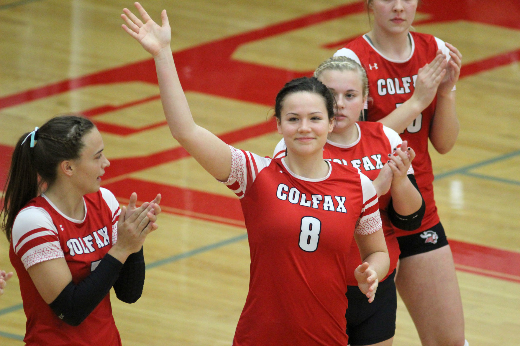 Cameron at Colfax volleyball regionals 10-24-19